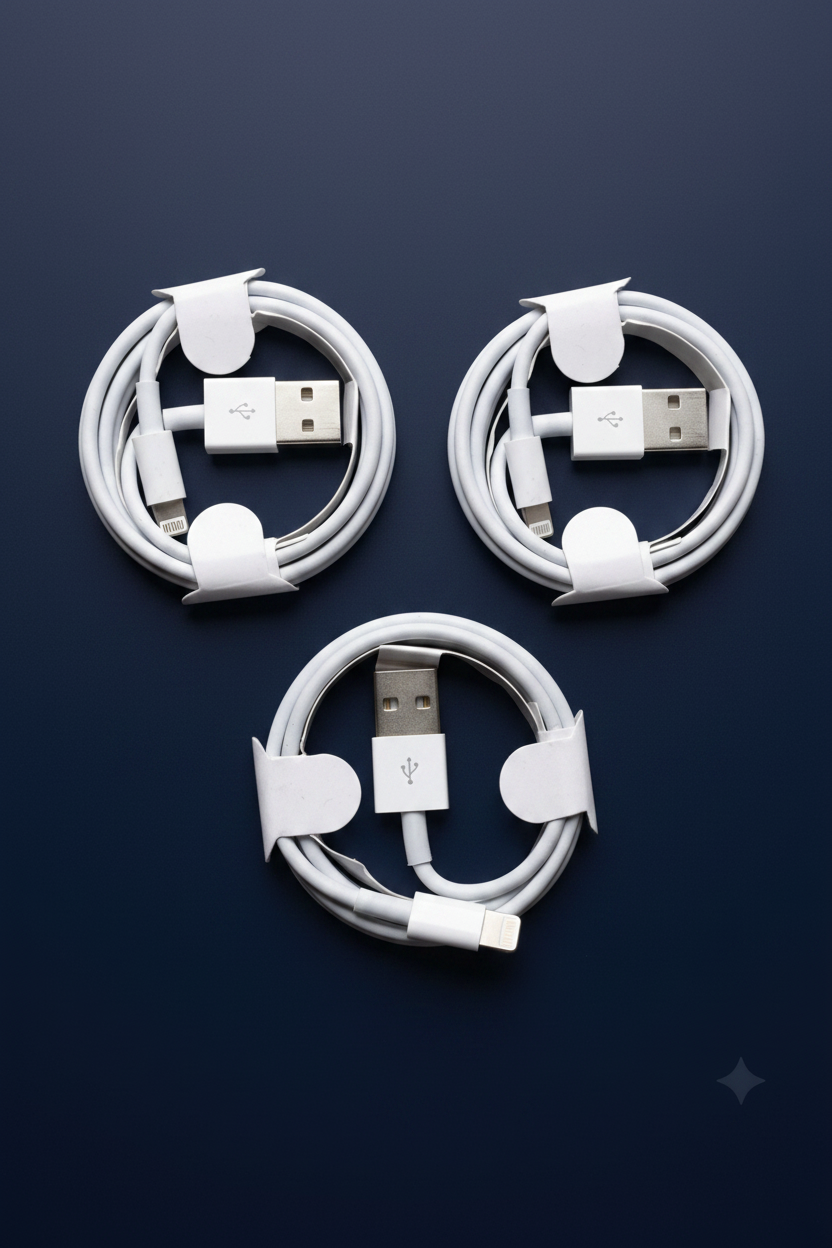 Cabo de Carregador para iPhone – Lightning – 1 Metro